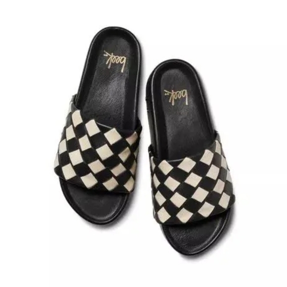 🖤🔹️ BEEK🔹️made In Mexico Leather albertross Woven Platform Sandals - Picture 3 of 6